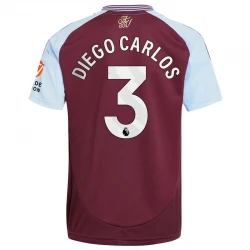 Maillot de Foot Aston Villa Diego Carlos #3 2024-25 Domicile Homme