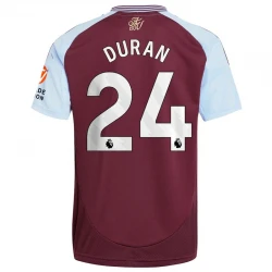 Maillot de Foot Aston Villa Duran #24 2024-25 Domicile Homme