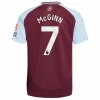 Maillot de Foot Aston Villa McGinn #7 2024-25 Domicile Homme