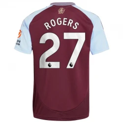 Maillot de Foot Aston Villa Rogers #27 2024-25 Domicile Homme