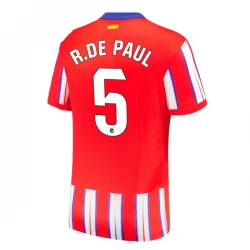 Maillot de Foot Atlético Madrid R.De Paul #5 2024-25 Domicile Homme