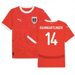 Maillot de Foot Autriche Baumgartlinger #14 Euro 2024 Domicile Homme