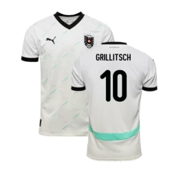 Maillot de Foot Autriche Grillitsch #10 Euro 2024 Extérieur Homme