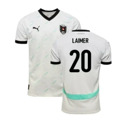 Maillot de Foot Autriche Laimer #20 Euro 2024 Extérieur Homme