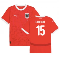 Maillot de Foot Autriche Lienhart #15 Euro 2024 Domicile Homme