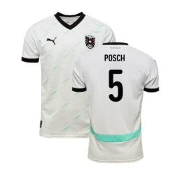 Maillot de Foot Autriche Posch #5 Euro 2024 Extérieur Homme