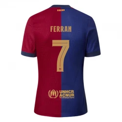 Maillot de Foot Barça Ferran #7 2024-25 Domicile Homme