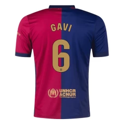 Maillot de Foot Barça Gavi #6 2024-25 Domicile Homme