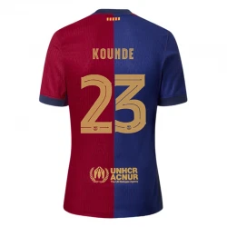 Maillot de Foot Barça Kounde #23 2024-25 Domicile Homme