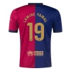 Maillot de Foot Barça Lamine Yamal #19 2024-25 Domicile Homme