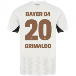 Maillot de Foot Bayer 04 Leverkusen 2024-25 Grimaldo #20 Extérieur Homme