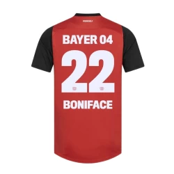 Maillot de Foot Bayer 04 Leverkusen Boniface #22 2024-25 Domicile Homme
