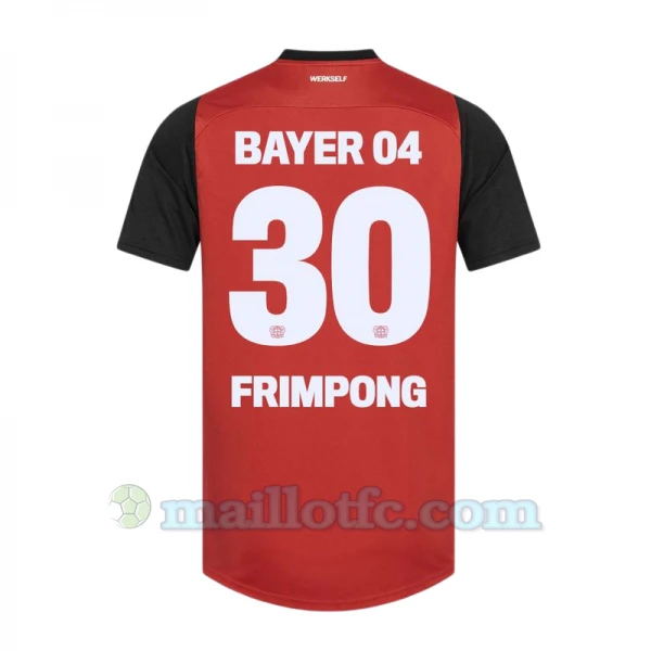 Maillot de Foot Bayer 04 Leverkusen Frimpong #30 2024-25 Domicile Homme