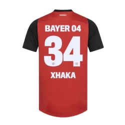 Maillot de Foot Bayer 04 Leverkusen Granit Xhaka #34 2024-25 Domicile Homme