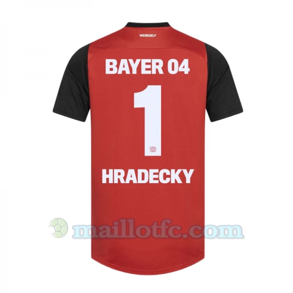 Maillot de Foot Bayer 04 Leverkusen Hradecky #1 2024-25 Domicile Homme