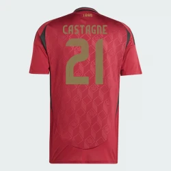 Maillot de Foot Belgique Castagne #21 Euro 2024 Domicile Homme