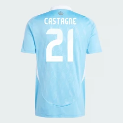 Maillot de Foot Belgique Castagne #21 Euro 2024 Extérieur Homme