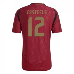 Maillot de Foot Belgique Casteels #12 Euro 2024 Domicile Homme