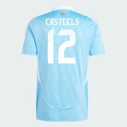 Maillot de Foot Belgique Casteels #12 Euro 2024 Extérieur Homme