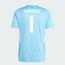 Maillot de Foot Belgique Kaminski #1 Euro 2024 Extérieur Homme