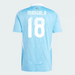 Maillot de Foot Belgique Mangala #18 Euro 2024 Extérieur Homme