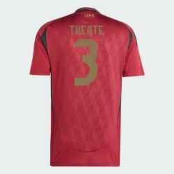 Maillot de Foot Belgique Theate #3 Euro 2024 Domicile Homme