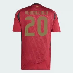 Maillot de Foot Belgique Vermeeren #20 Euro 2024 Domicile Homme