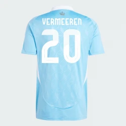 Maillot de Foot Belgique Vermeeren #20 Euro 2024 Extérieur Homme