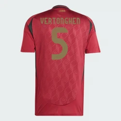 Maillot de Foot Belgique Vertonghen #5 Euro 2024 Domicile Homme