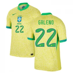 Maillot de Foot Brésil Galeno #22 Copa America 2024 Domicile Homme