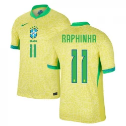 Maillot de Foot Brésil Raphinha #11 Copa America 2024 Domicile Homme