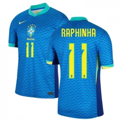 Maillot de Foot Brésil Raphinha #11 Copa America 2024 Extérieur Homme