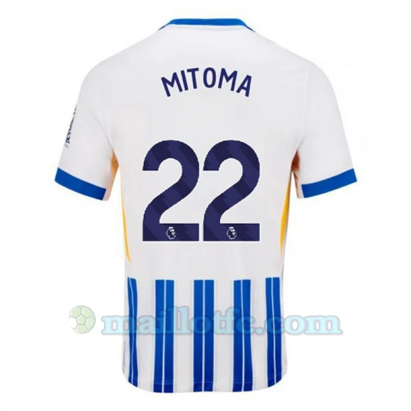 Maillot de Foot Brighton Hove Albion Mitoma #22 2024-25 Domicile Homme