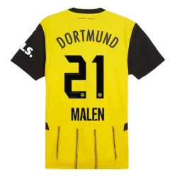 Maillot de Foot BVB Borussia Dortmund Malen #21 2024-25 Domicile Homme
