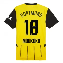 Maillot de Foot BVB Borussia Dortmund Moukoko #18 2024-25 Domicile Homme