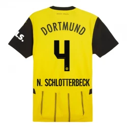 Maillot de Foot BVB Borussia Dortmund N. Schlotterbeck #4 2024-25 Domicile Homme