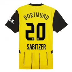 Maillot de Foot BVB Borussia Dortmund Sabitzer #20 2024-25 Domicile Homme