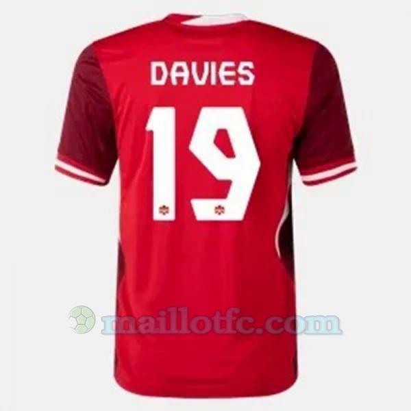 Maillot de Foot Canada Alphonso Davies #19 Copa America 2024 Domicile Homme