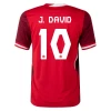 Maillot de Foot Canada J. David #10 Copa America 2024 Domicile Homme