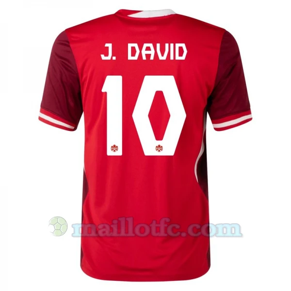 Maillot de Foot Canada J. David #10 Copa America 2024 Domicile Homme