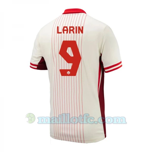 Maillot de Foot Canada Larin #9 Copa America 2024 Extérieur Homme