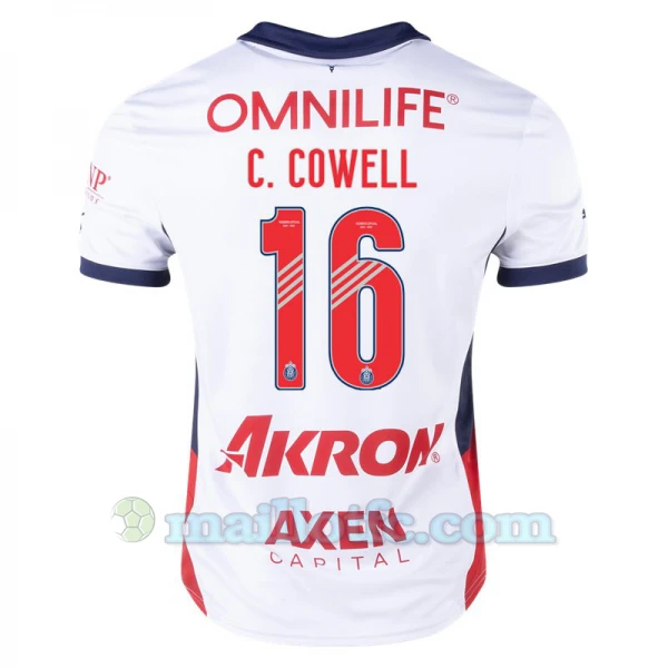 Maillot de Foot CD Guadalajara 2024-25 C. Cowell #16 Extérieur Homme