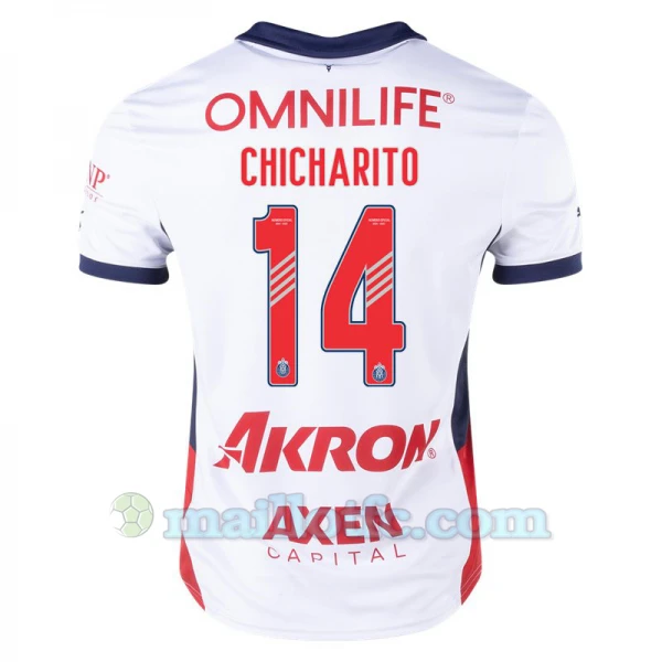 Maillot de Foot CD Guadalajara 2024-25 Chicharito #14 Extérieur Homme