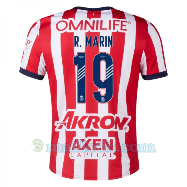 Maillot de Foot CD Guadalajara R. Marin #19 2024-25 Domicile Homme