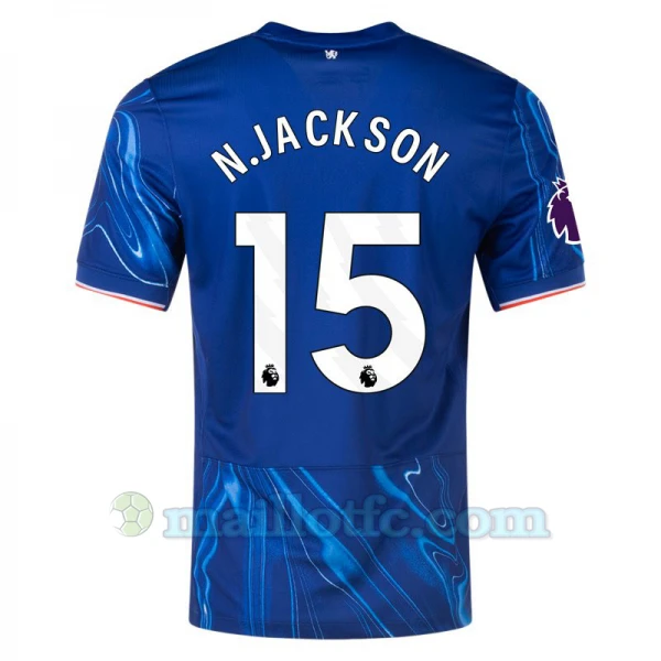 Maillot de Foot Chelsea FC N. Jackson #15 2024-25 Domicile Homme