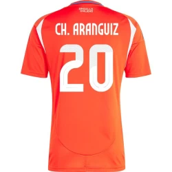 Maillot de Foot Chili Ch. Aranguiz #20 Copa America 2024 Domicile Homme
