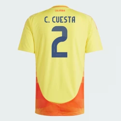 Maillot de Foot Colombie C. Cuesta #2 Copa America 2024 Domicile Homme