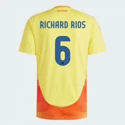 Maillot de Foot Colombie Richard Rios #6 Copa America 2024 Domicile Homme