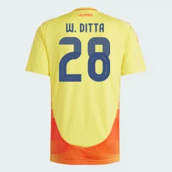 Maillot de Foot Colombie W. Ditta #28 Copa America 2024 Domicile Homme