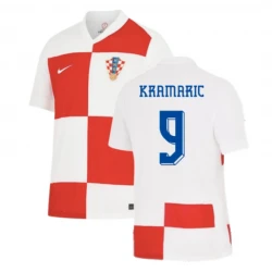 Maillot de Foot Croatie Kramaric #9 Euro 2024 Domicile Homme